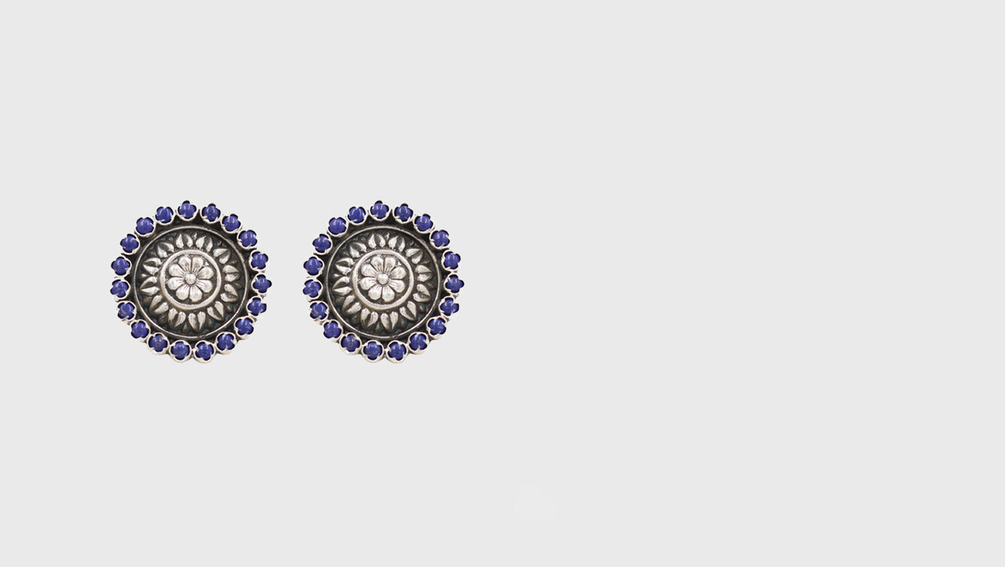 Classic Grace : Sangeeta Boochra Silver Handcrafted Studs