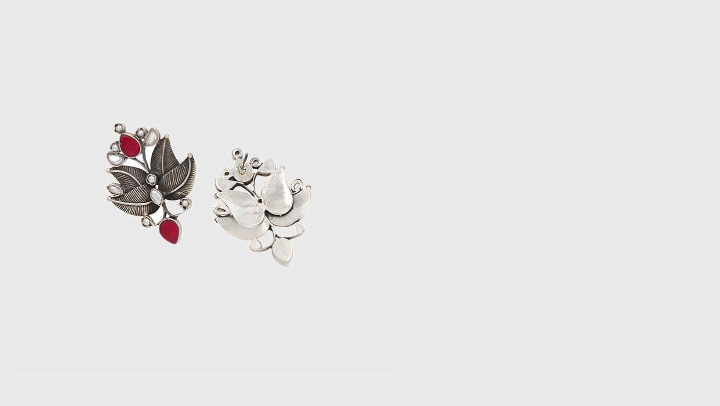 Signature Grace: Sangeeta Boochra Silver Handcrafted Studs