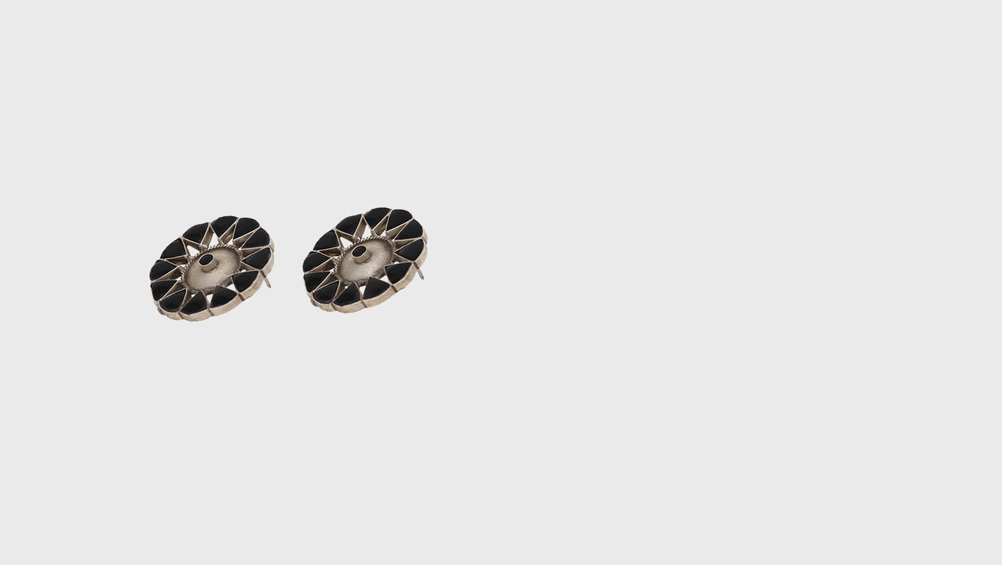 Refined Elegance: Handcrafted Silver Studs by Sangeeta Boochra