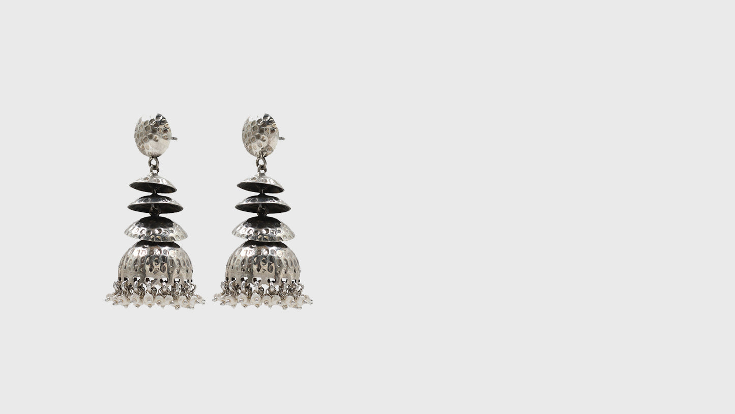 Artisanal Silver Handcrafted Earrings by Sangeeta Boochra