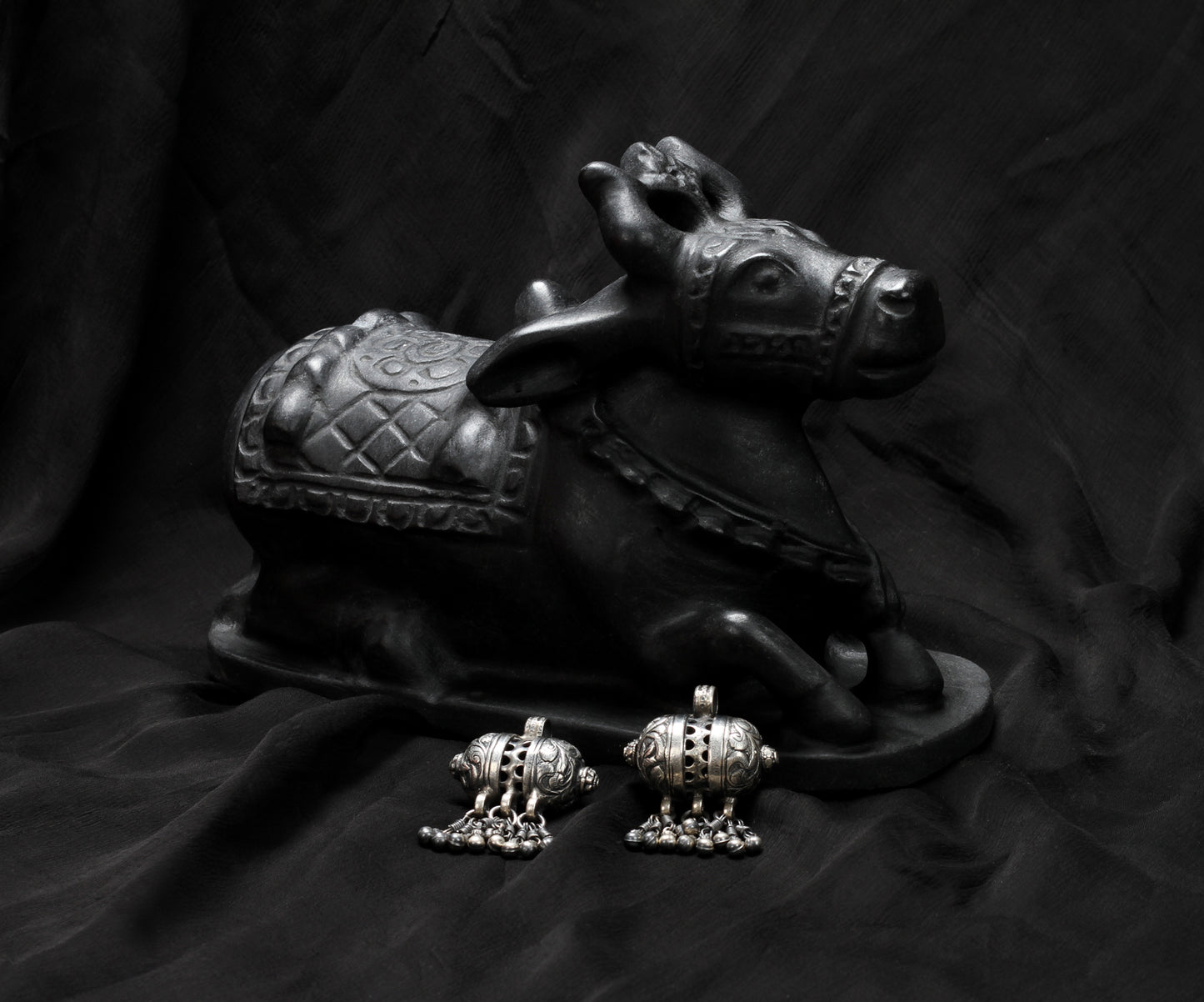 Sangeeta Boochra Tribal Silver Earrings