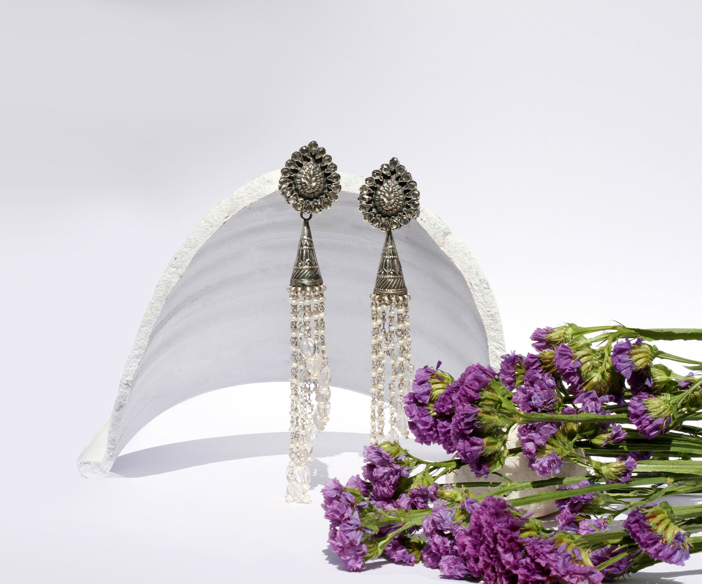 Sangeeta Boochra Silver Earrings