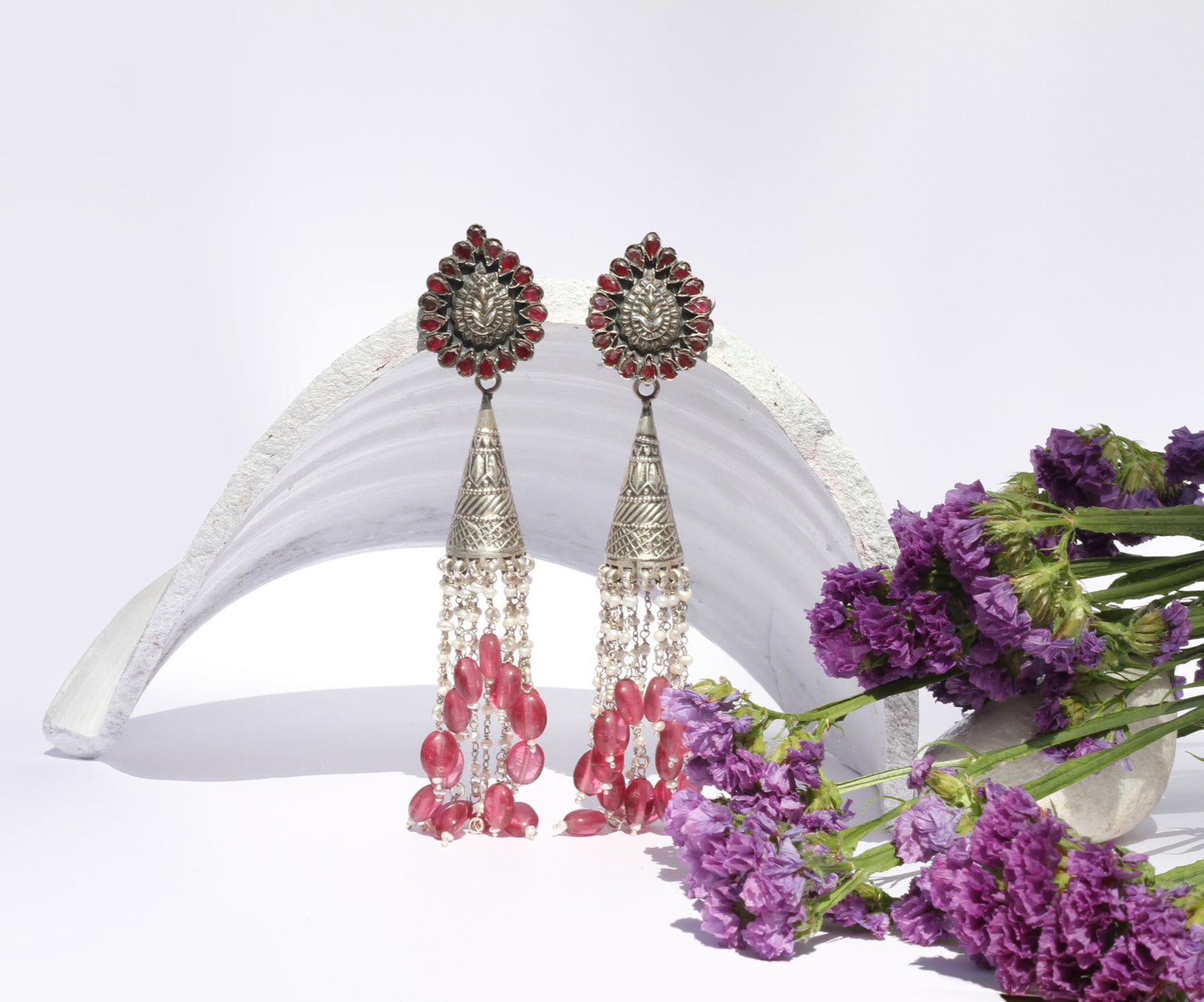 Sangeeta Boochra Silver Earrings