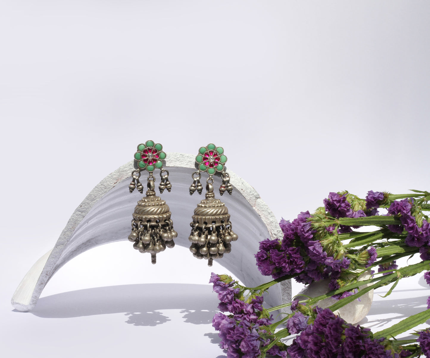 Sangeeta Boochra Silver Earrings