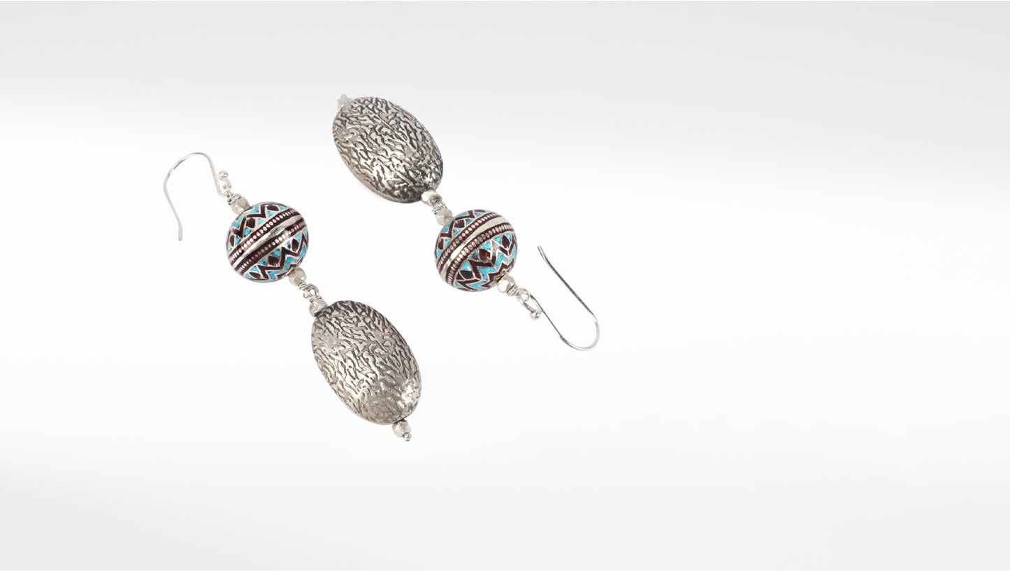 Sangeeta Boochra Tribal Silver Earrings