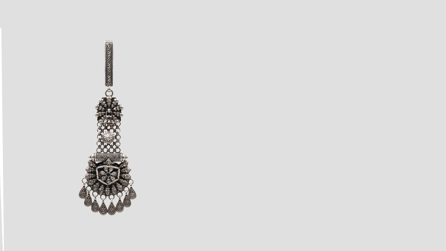 Heritage Elegance: Sangeeta Boochra Artisan Silver Keychain