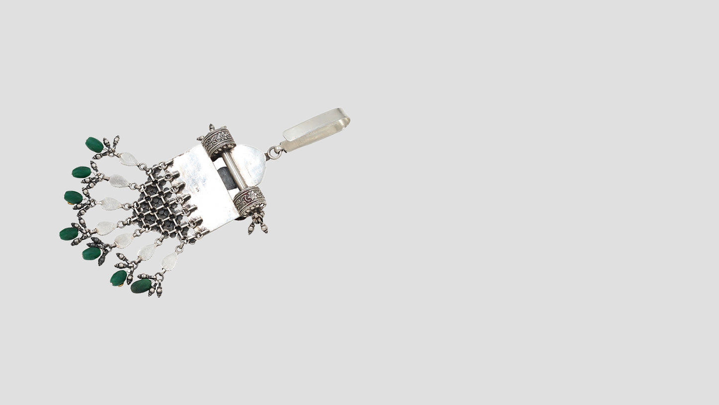 Artisanal Beauty: Sangeeta Boochra Vintage Silver Keychain