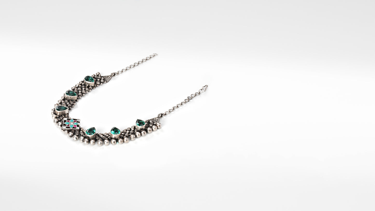 Sangeeta Boochra Silver Necklace