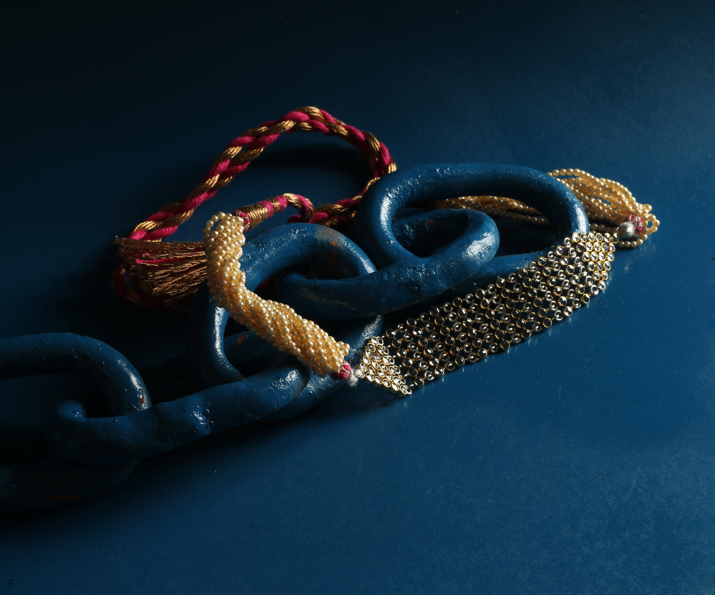 Classic Glamour: Sangeeta Boochra Silver Handcrafted Necklace