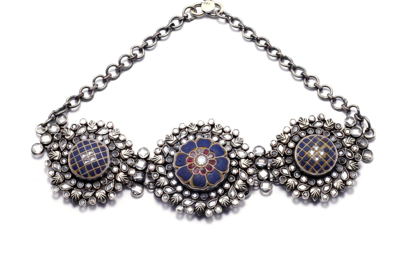 Vividh- Stunning Silver Aasira Choker