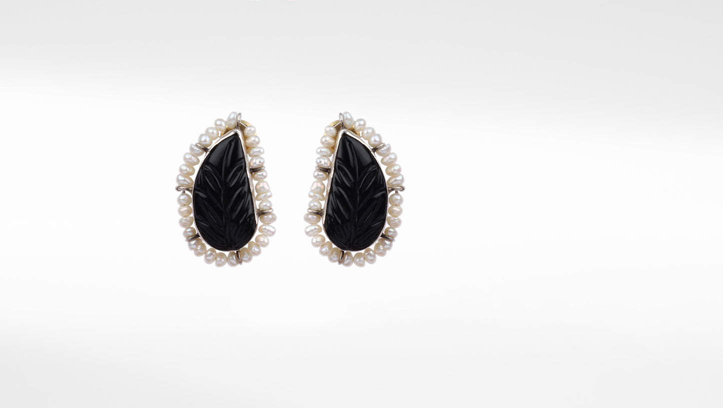 Sangeeta Boochra X Payal Singhal Mehek Silver Earring with Pearls