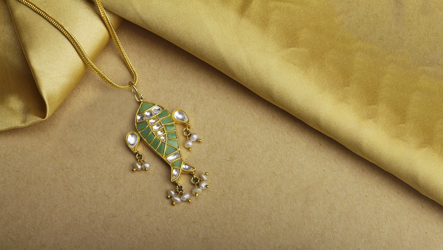 Sangeeta Boochra X Payal Singhal Arsia Silver Pendant with Silver Chain