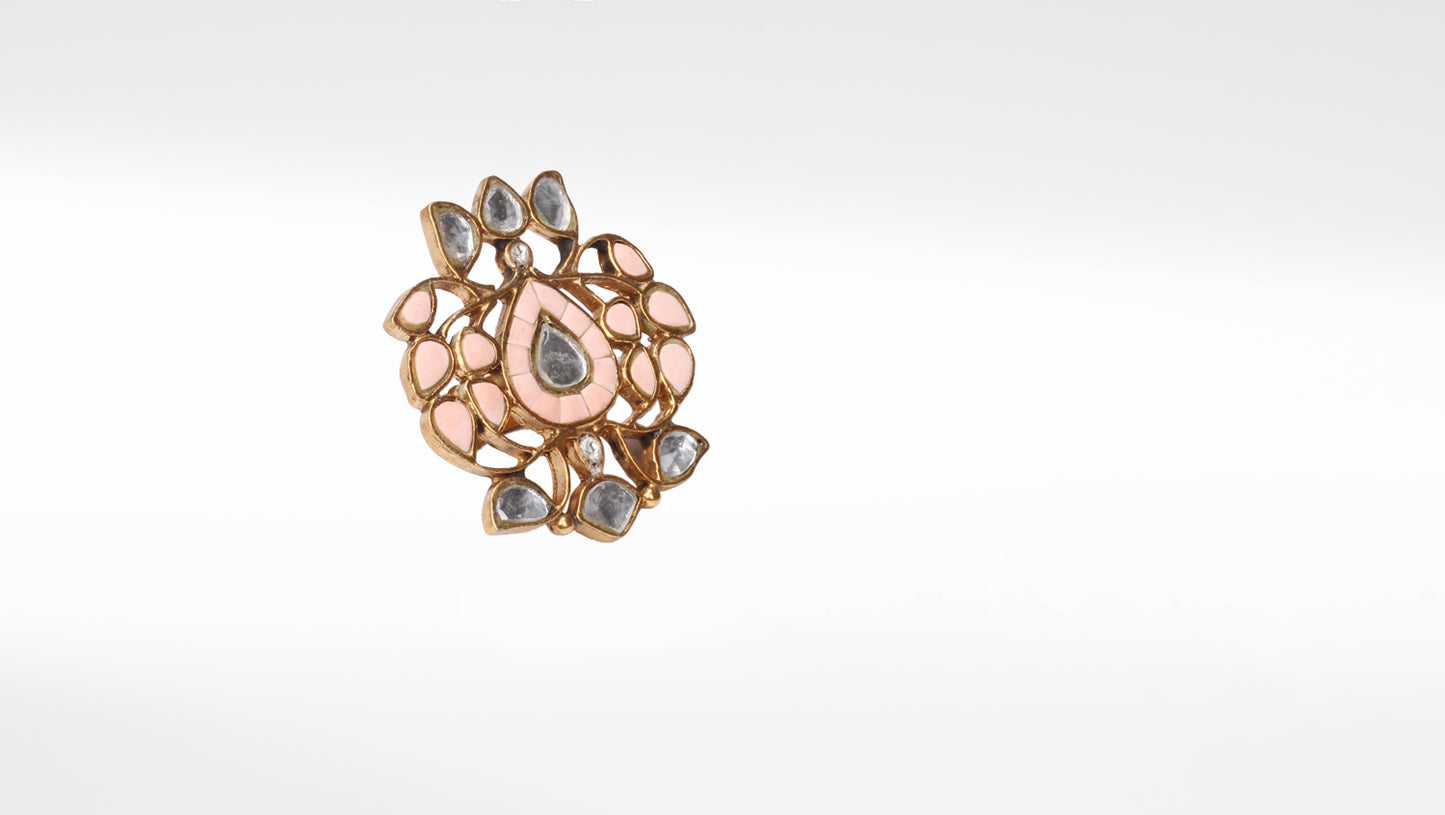 Sangeeta Boochra Silver Adjustable Gold Plated Ring