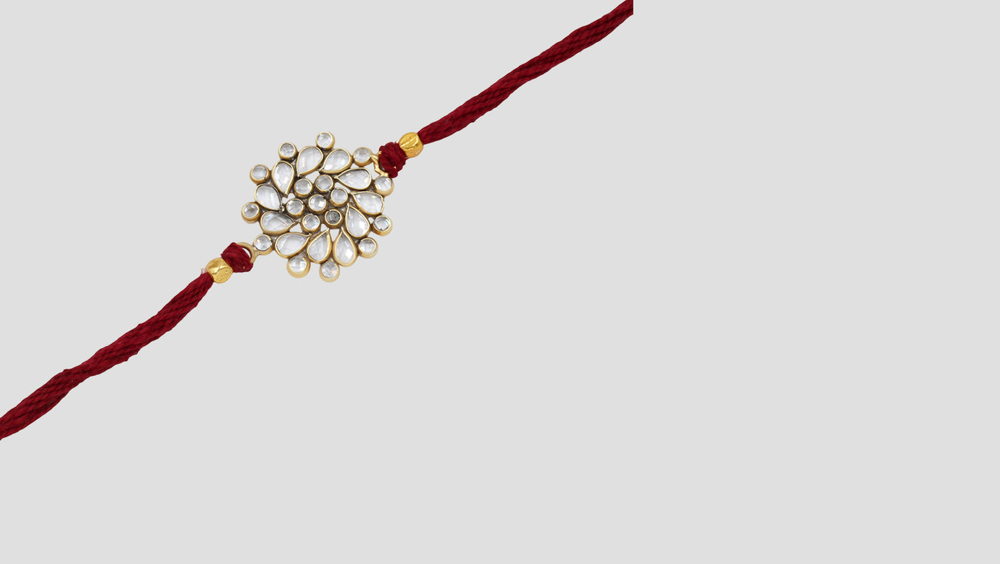 Royal Radiance Silver Rakhi By Sangeeta Boochra