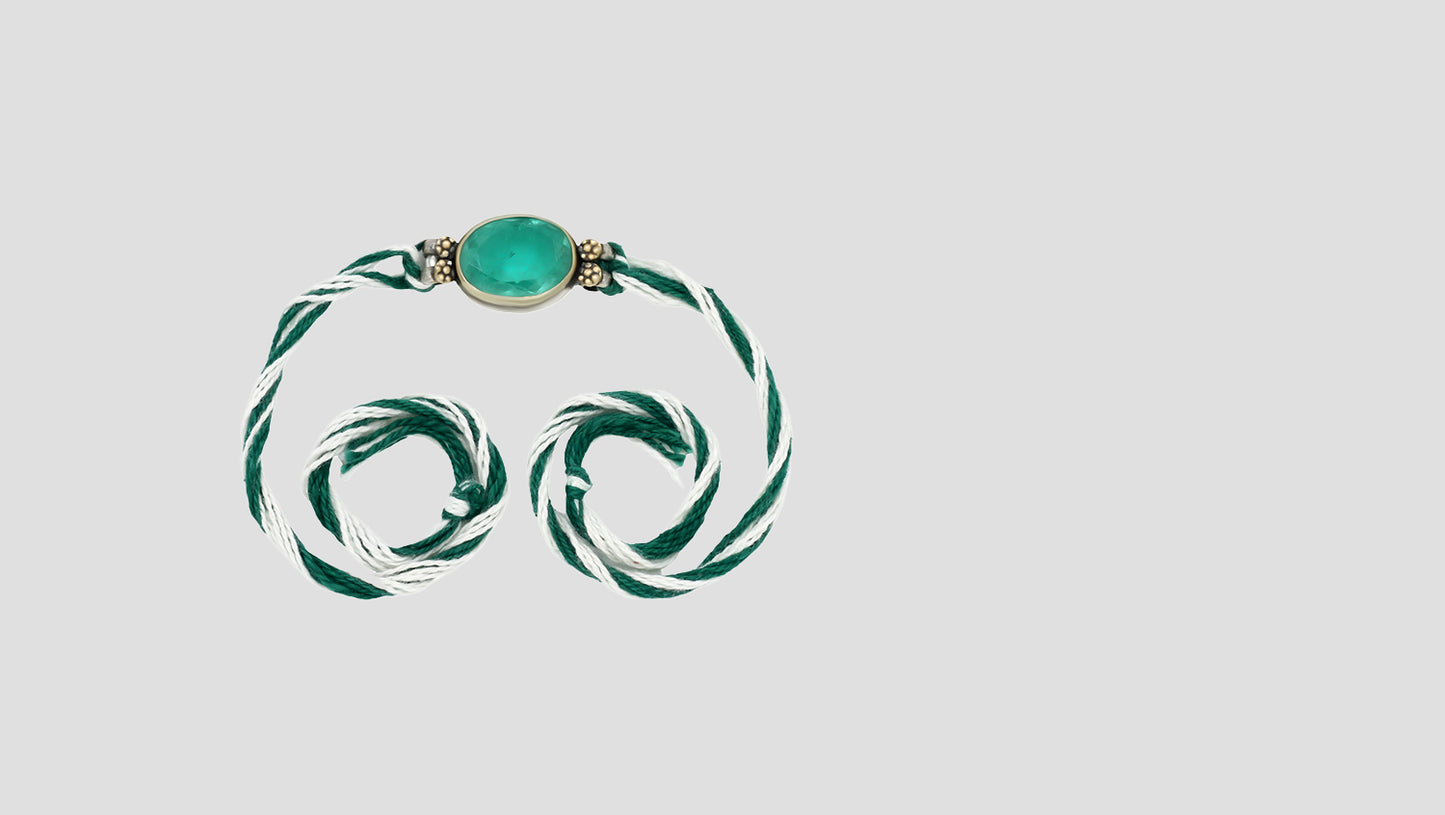 "Emerald Grace Rakhi – By Sangeeta Boochra"