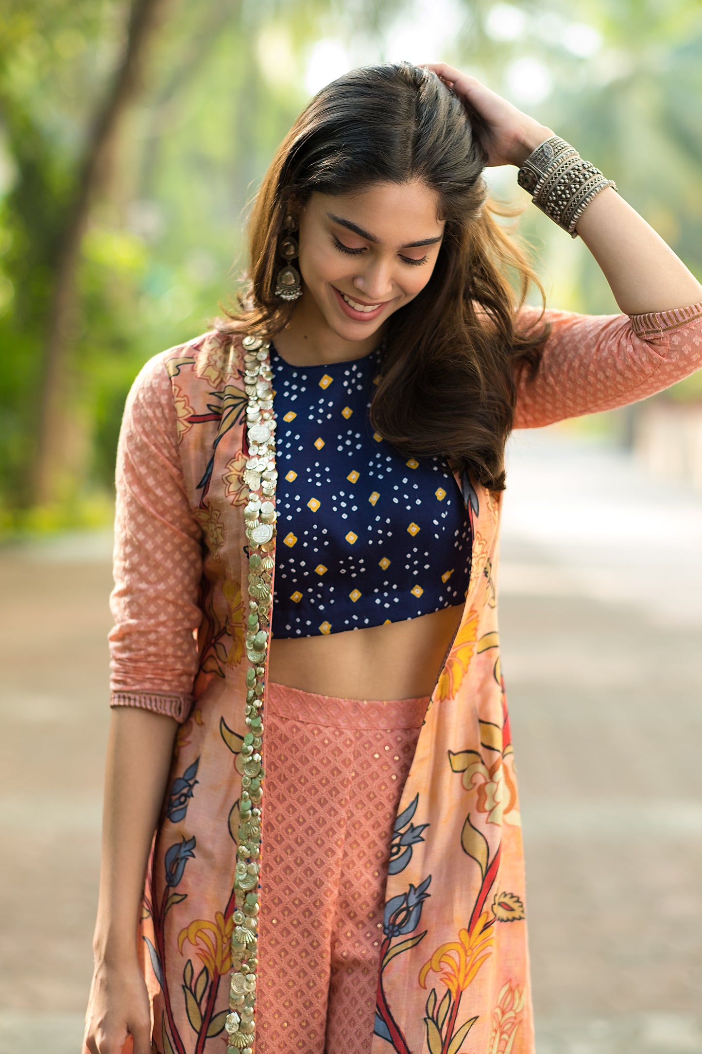 Sharvari Wagh in Silver Earrings