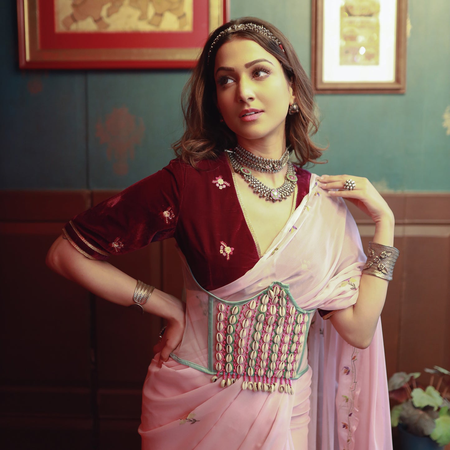 Amandeep Sidhu In Silver Jewellery