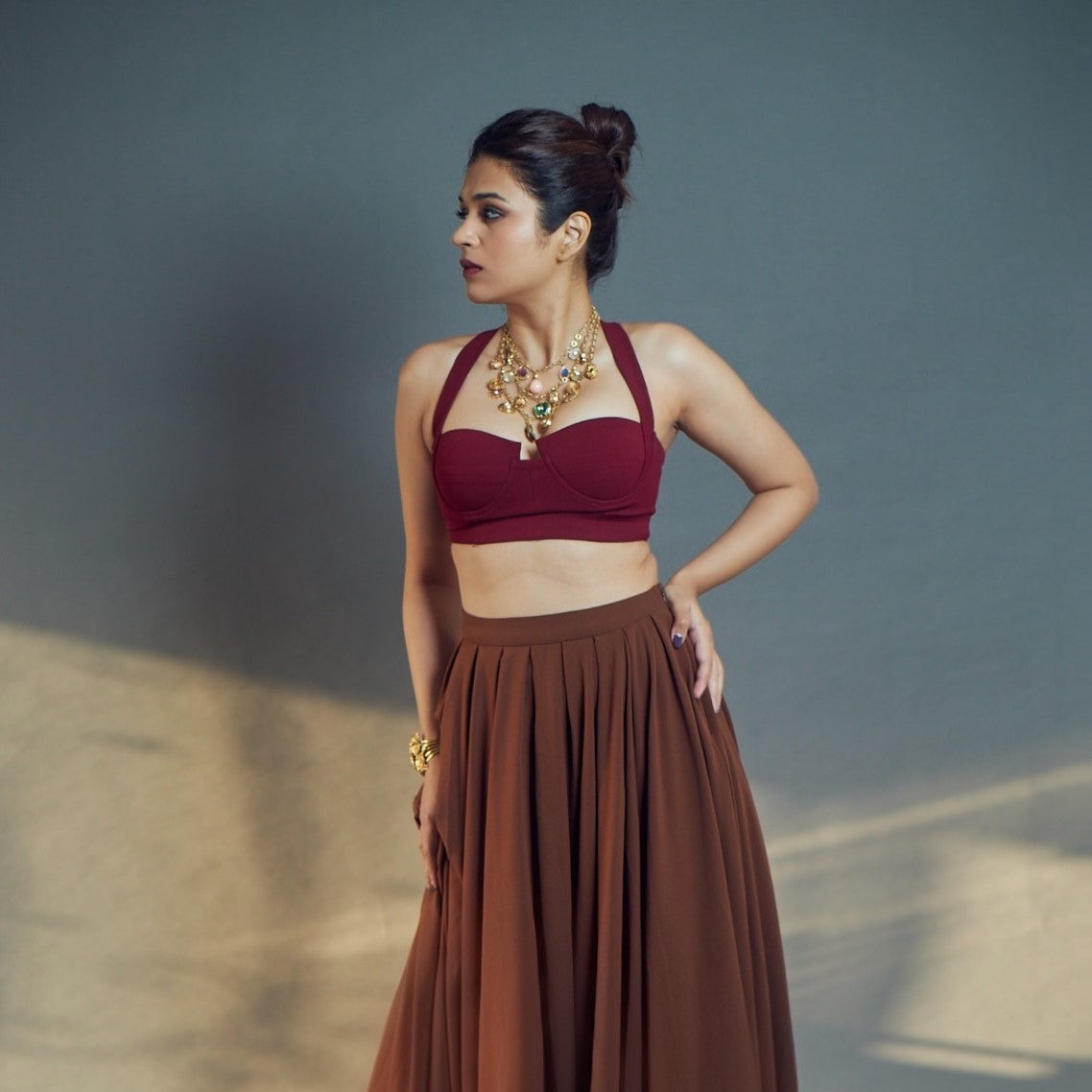 Shraddha Das In Sangeeta Boochra Silver Bangle