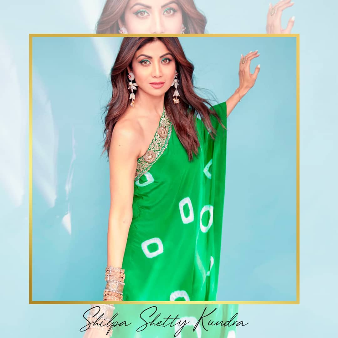 Shilpa Shetty in stack of Bangles
