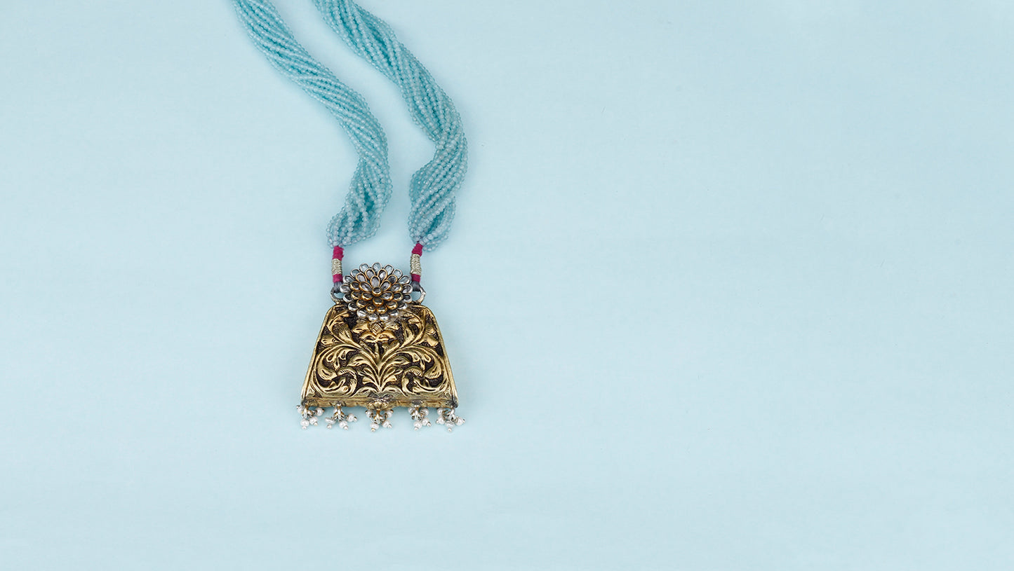 Vividh- Silver Aasia Necklace