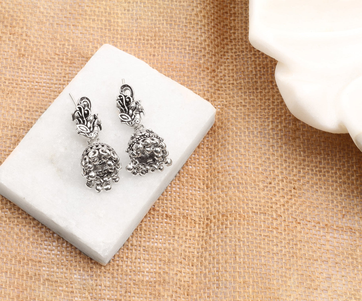 Sangeeta Boochra Tribal Silver Earrings-Earrings-Sangeeta Boochra
