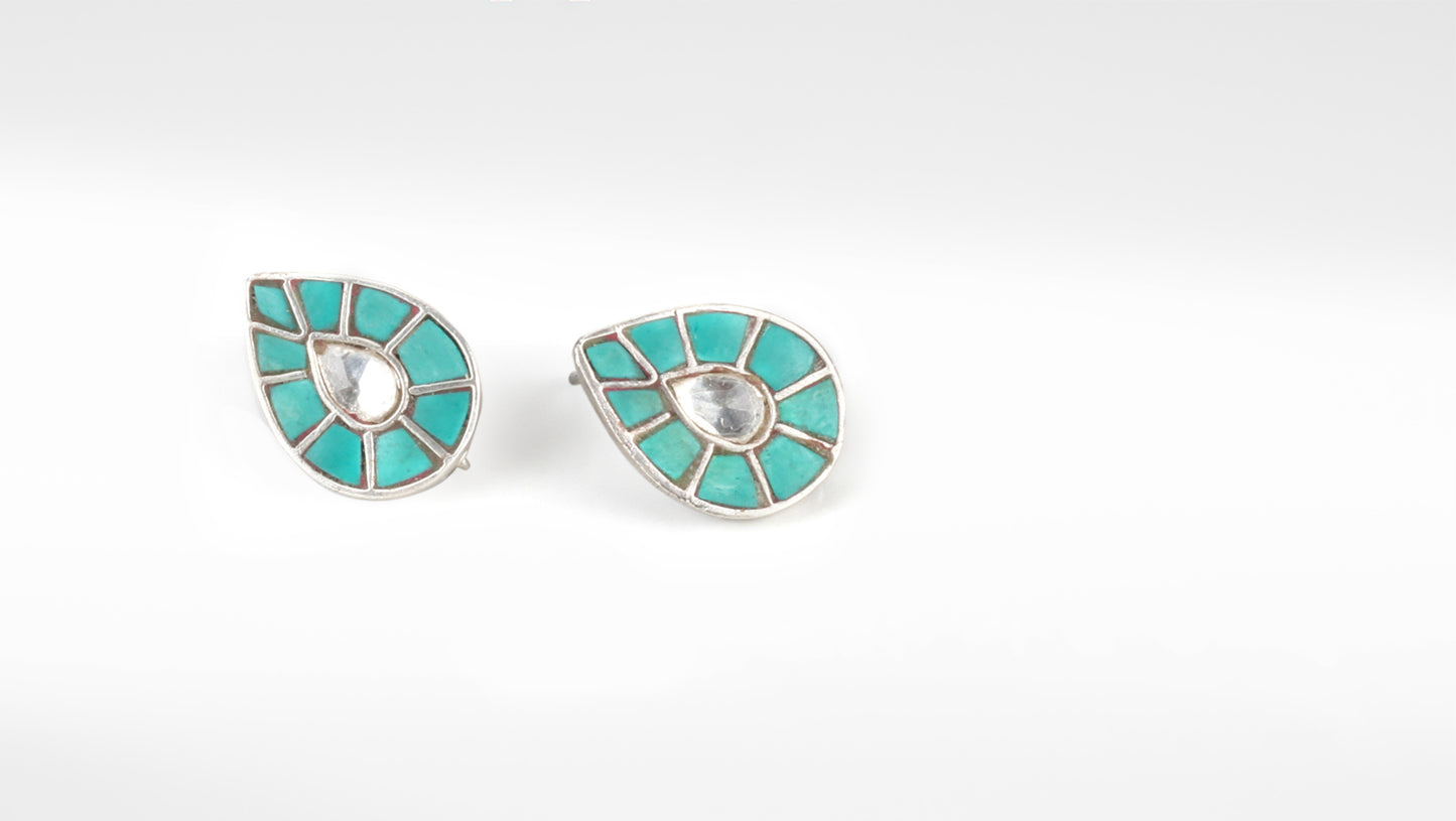 Silver Bella Stud Earrings