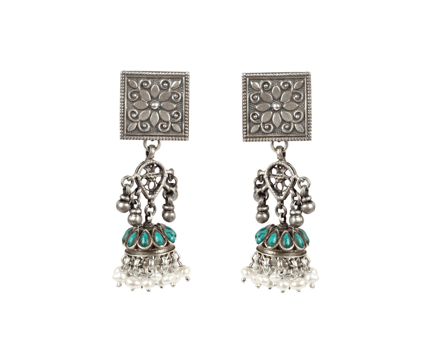 Sangeeta Boochra Silver Earrings-Earrings-Sangeeta Boochra