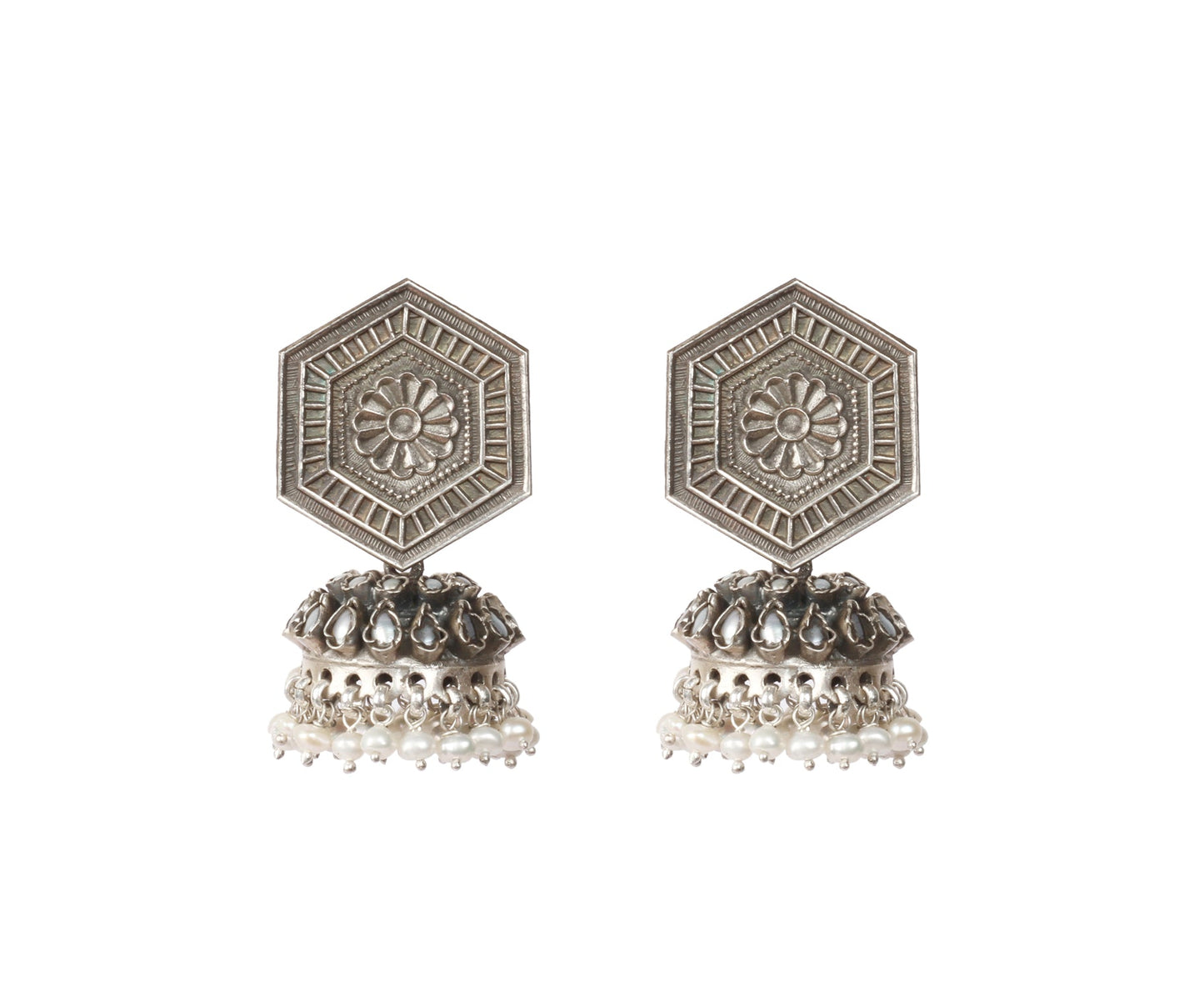 Sangeeta Boochra Silver Earrings-Earrings-Sangeeta Boochra