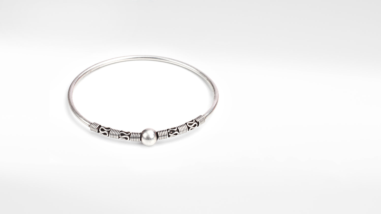 Sangeeta Boochra Silver Bangle Chandi ka kada - Main Image