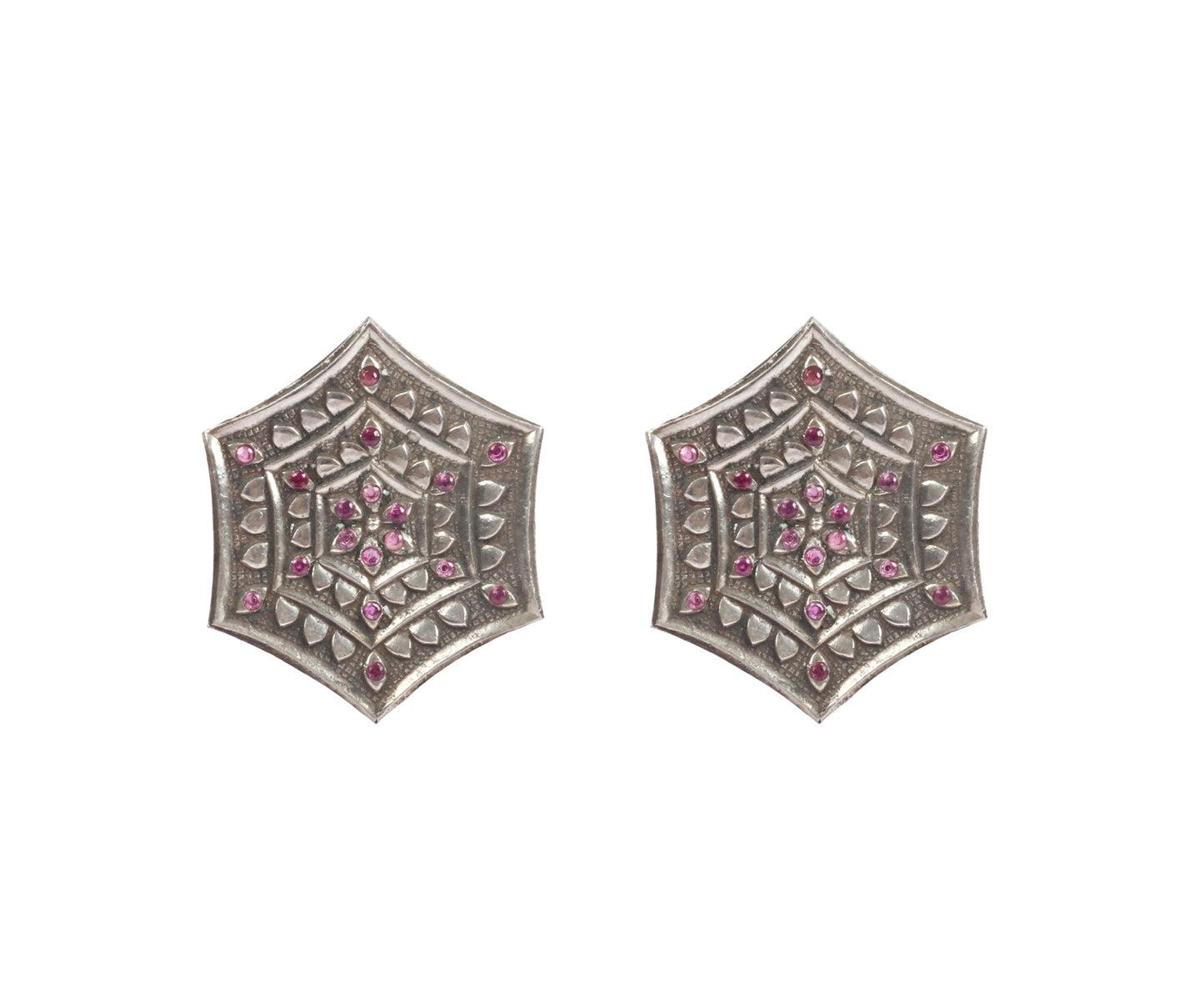 Sangeeta Boochra Tribal Silver Earrings-Earrings-Sangeeta Boochra