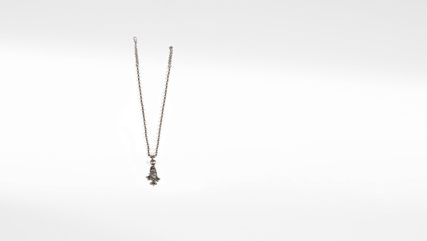 Marcela Silver Oxidised Necklace