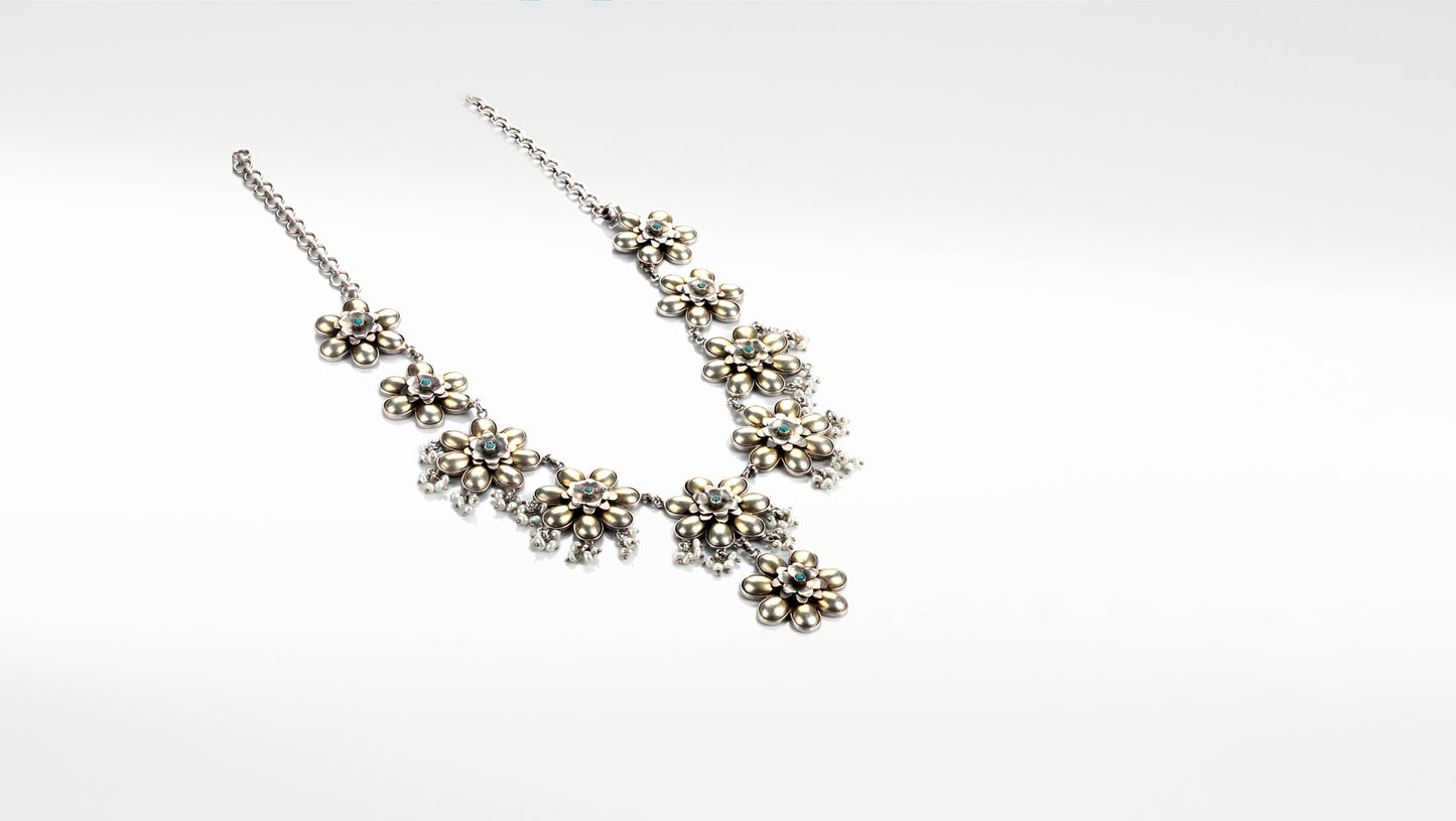 Sangeeta Boochra Silver Necklace