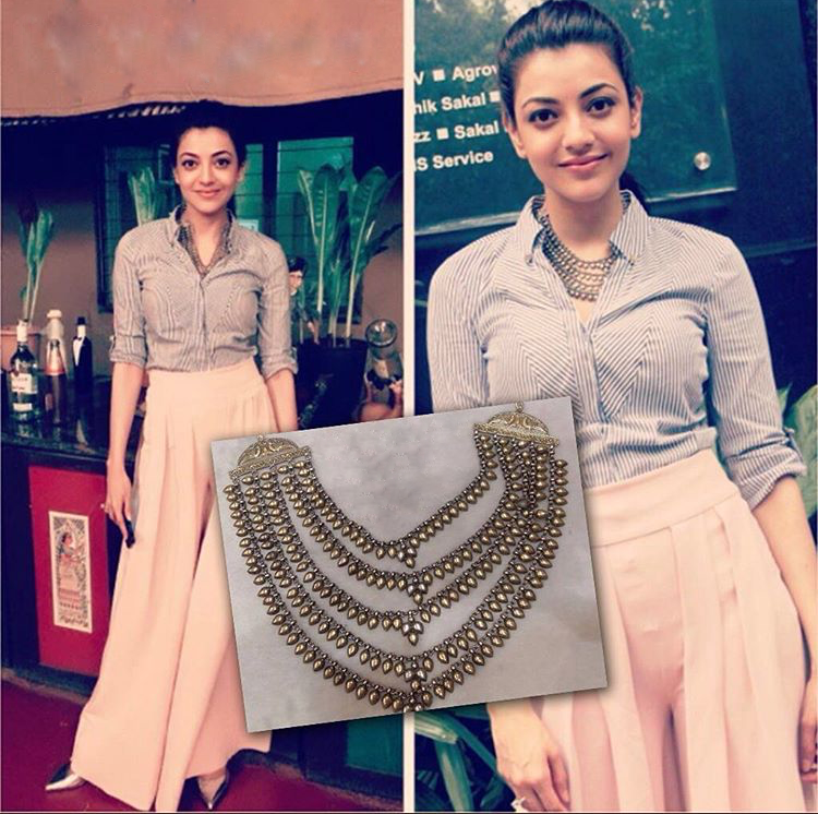 Kajal Agarwal in Necklace-Necklace-Sangeeta Boochra