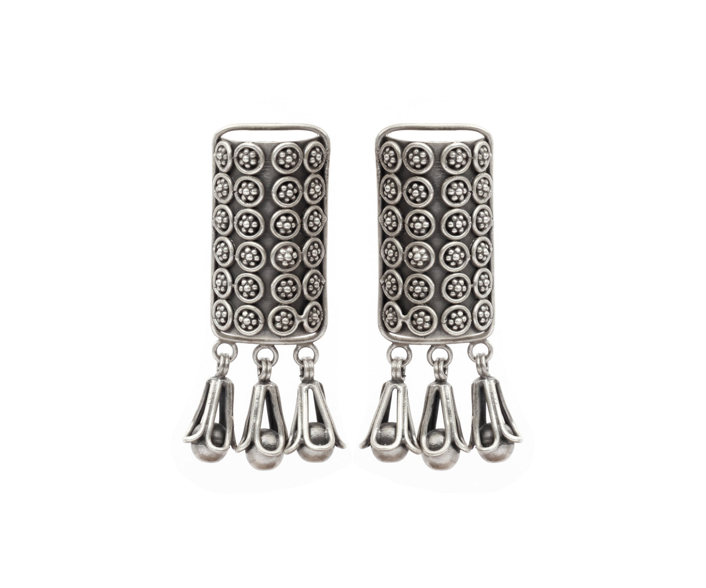 Anantaya - Silver Handcrafted Earring-Earrings-Sangeeta Boochra