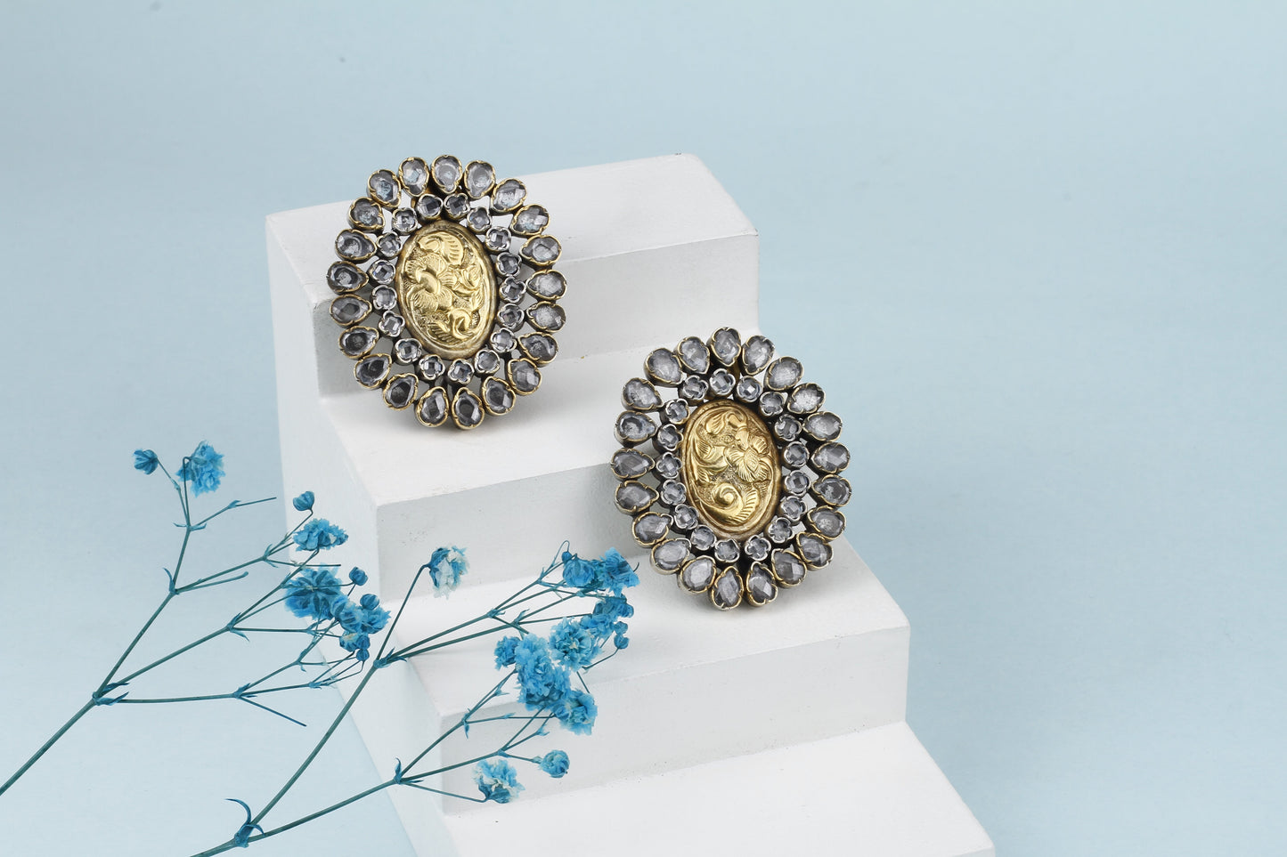 Vividh- Silver Louise Elegant Earrings