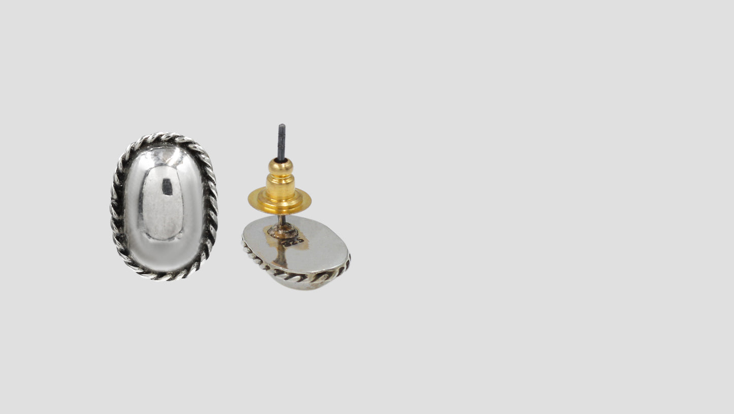 Heritage Charm Silver Studs by Sangeeta Boochra