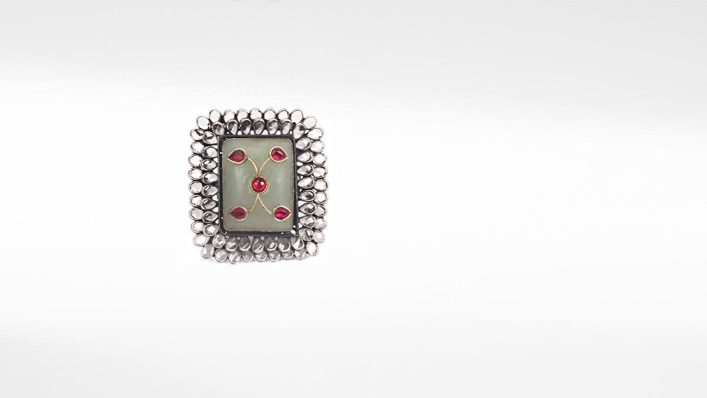 Sangeeta Boochra Silver Ring