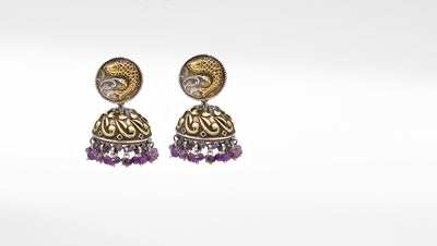 Sharvari in silver earring and ring