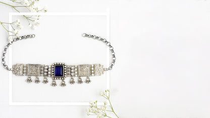 Traditional Tribal Silver Choker | Sangeeta Boochra