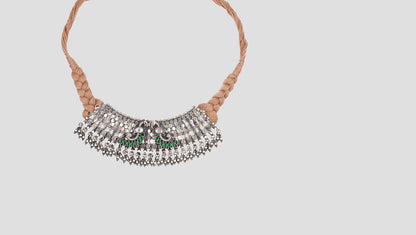 Handcrafted Oxidised Silver Choker