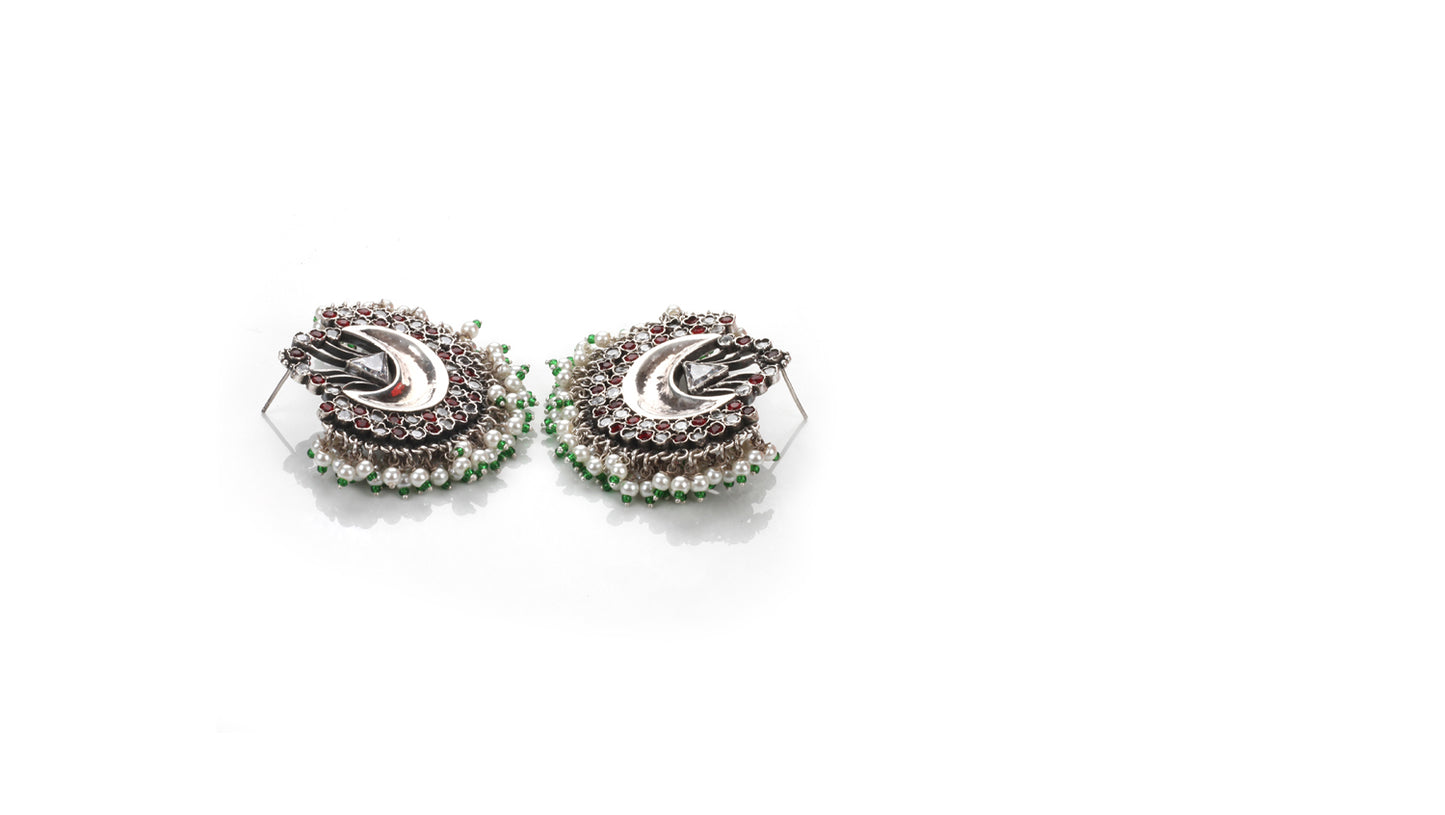 Sangeeta Boochra Silver Earrings