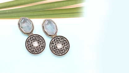 Beautifully Crafted Silver Earrings 