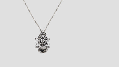 Antique Oxidised Silver Pendant | Sangeeta Boochra