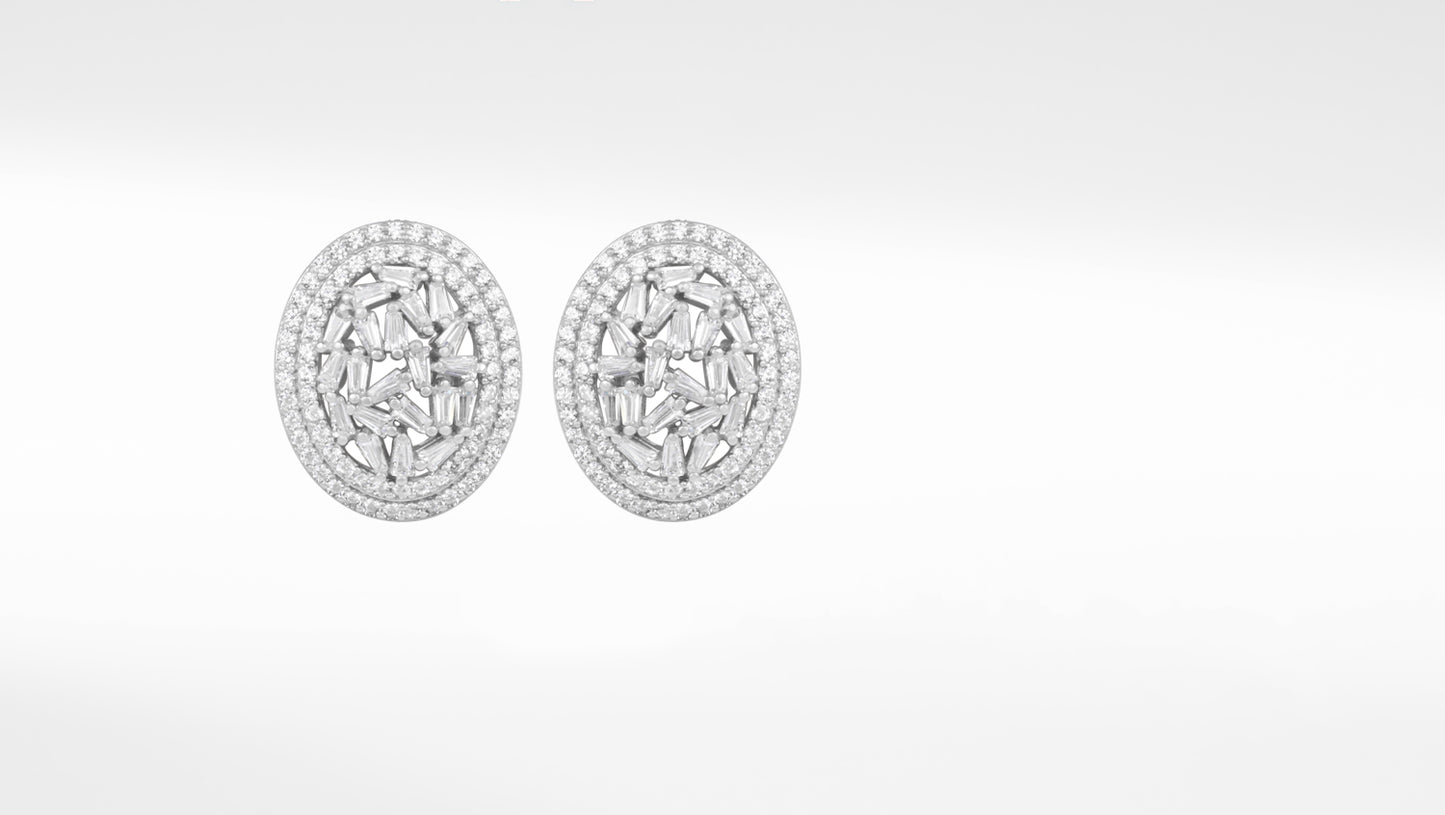 Jasmine Silver Studs Earring