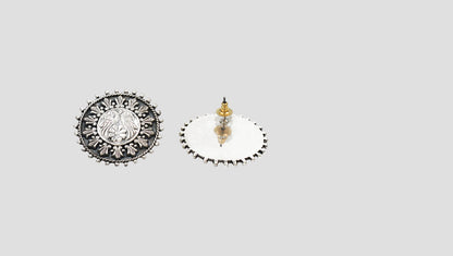 Oxidised Handcrafted Silver Earrings – Sangeeta Boochra