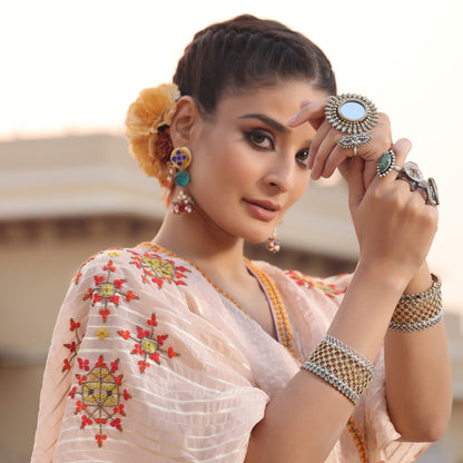 Heritage Elegance: Sangeeta Boochra Designer Silver Jewelry