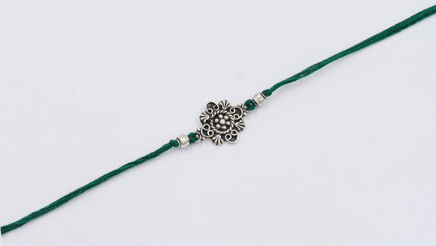 Sangeeta Boochra "925 Sterling Silver Rakhi: Timeless Bond"