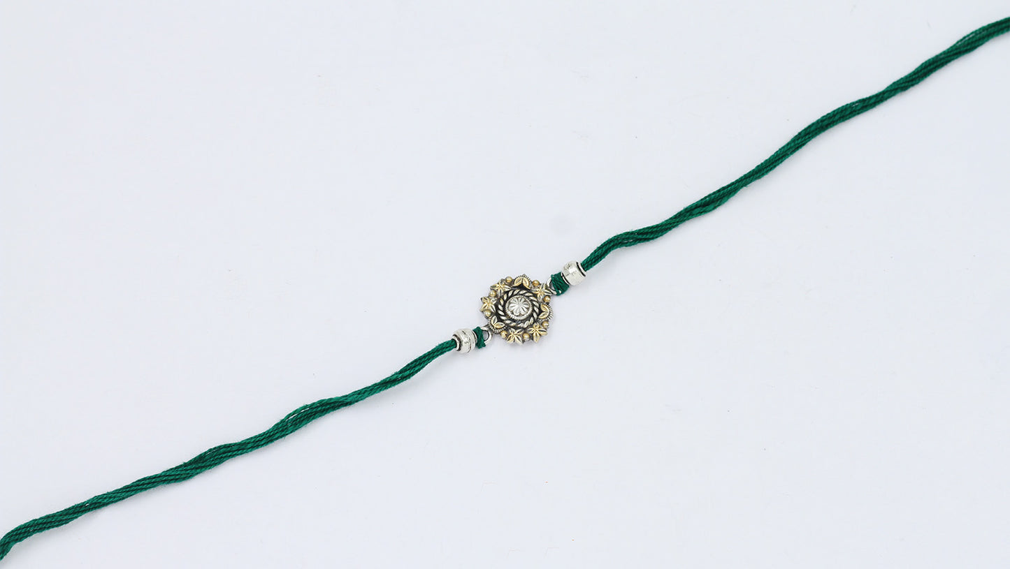 Sangeeta Boochra "925 Sterling Silver Rakhi: Timeless Bond"