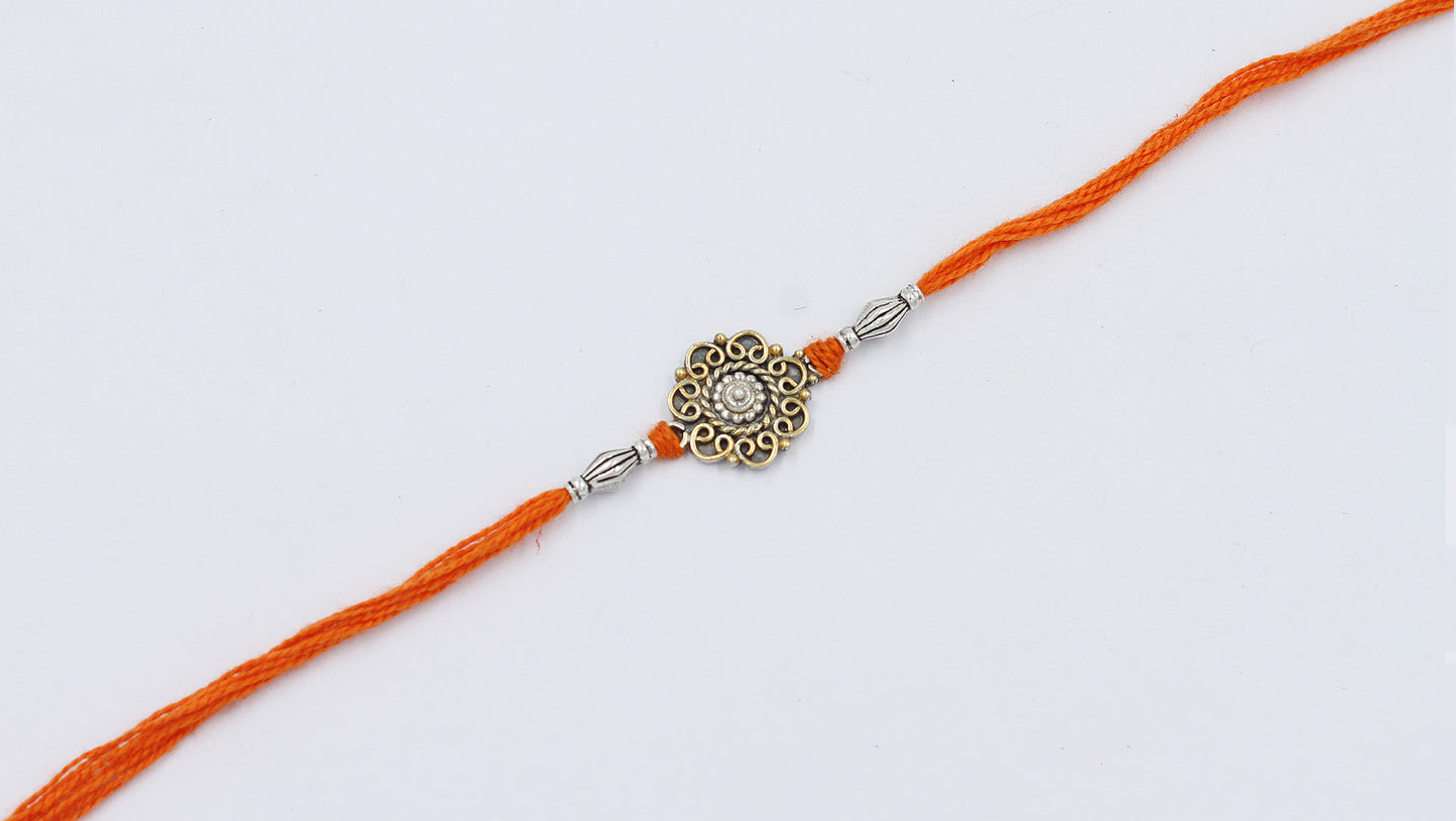 Sangeeta Boochra "925 Sterling Silver Rakhi: Timeless Bond"