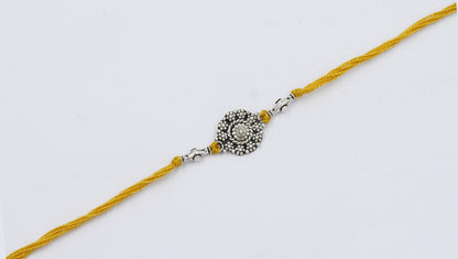 Sangeeta Boochra "925 Sterling Silver Rakhi: Timeless Bond"